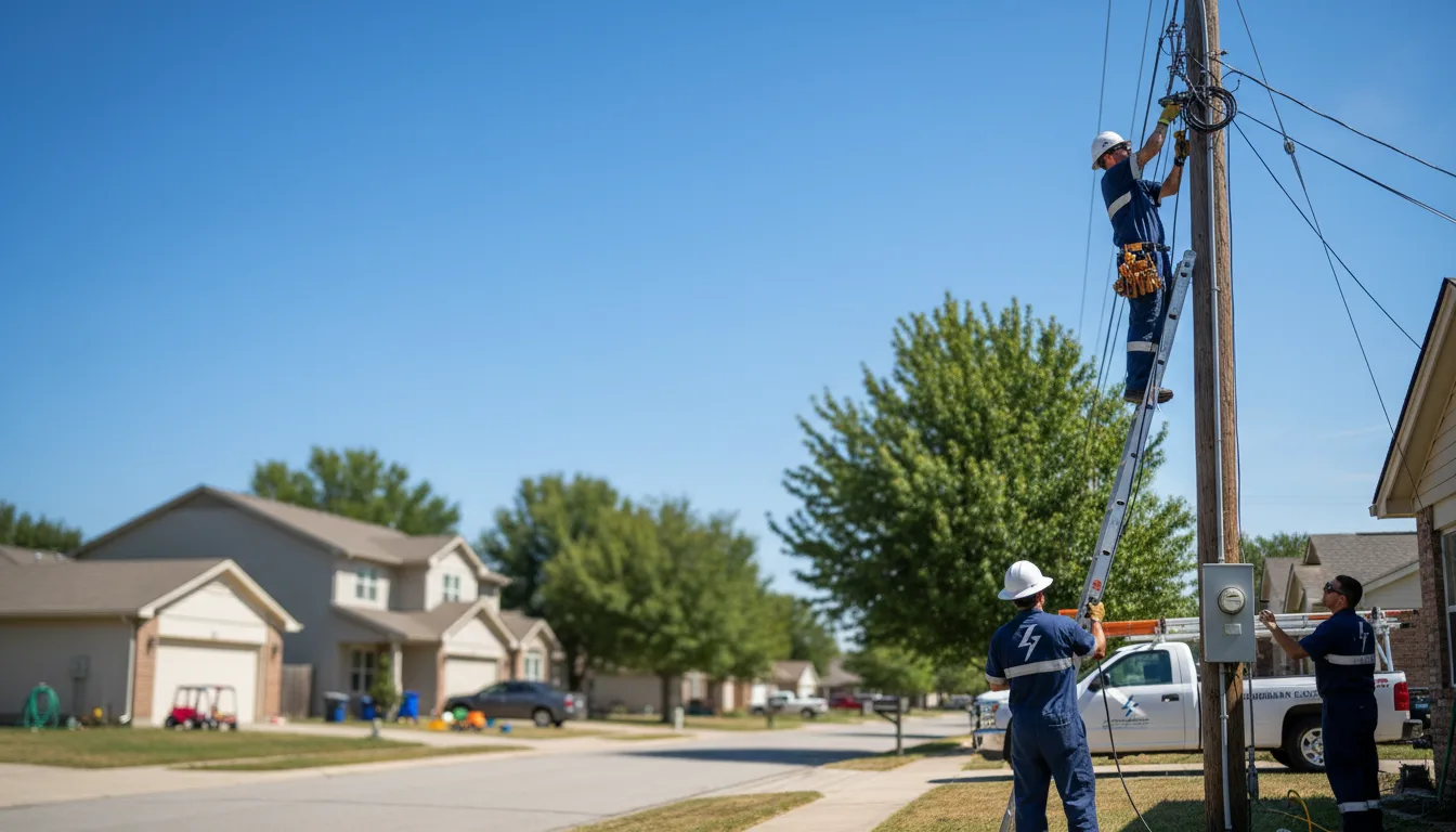 Residential electrician providing installation services in Langley, AR